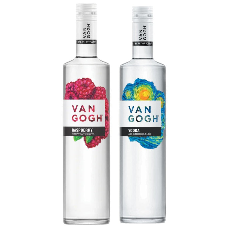 Van Gogh Raspberry Flavored Vodka and Van Gogh Vodka