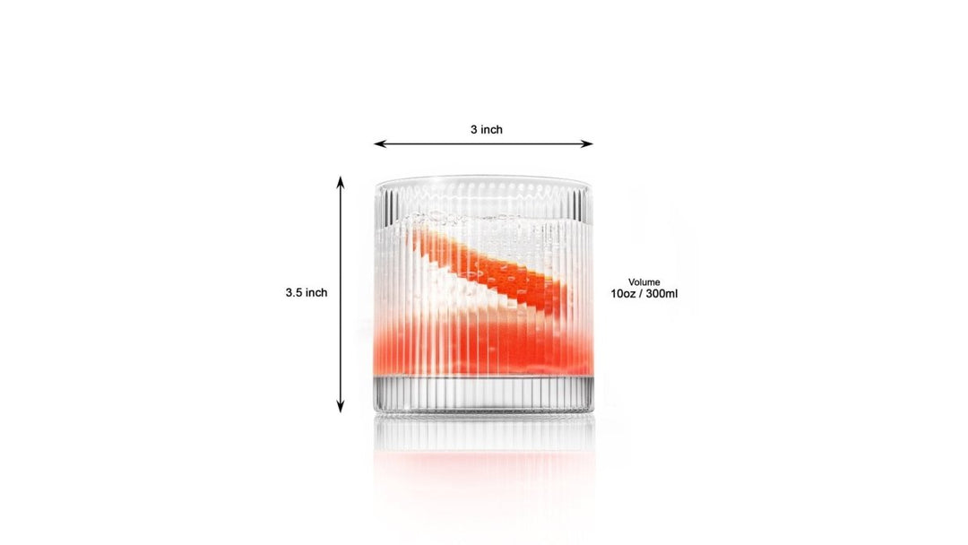 Vintage Straight Line Tumbler - 10oz (Set of 2 or 4) - BottleBuzz