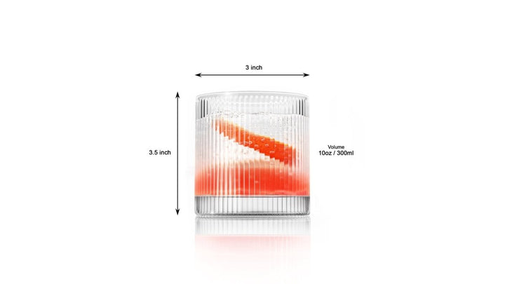 Vintage Straight Line Tumbler - 10oz (Set of 2 or 4) - BottleBuzz