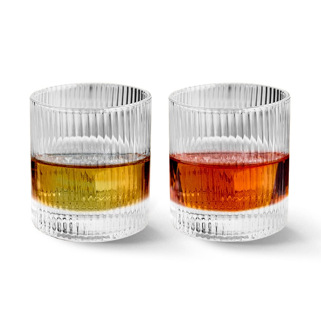 Vintage Straight Line Tumbler - 10oz (Set of 2 or 4) - BottleBuzz