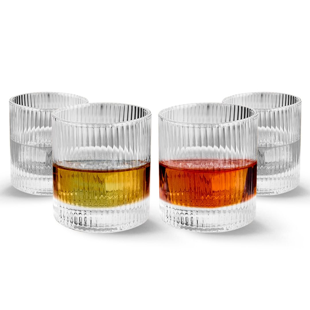 Vintage Straight Line Tumbler - 10oz (Set of 2 or 4) - BottleBuzz