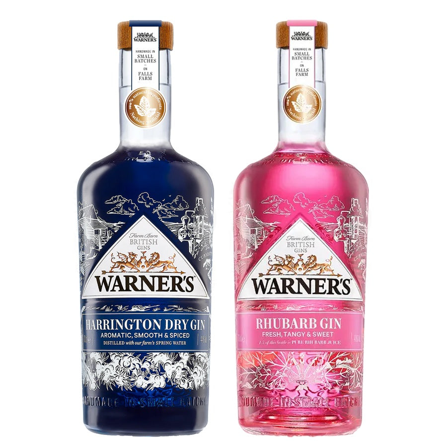 Warners Gin Harrington Dry and Warners Gin Rhubarb