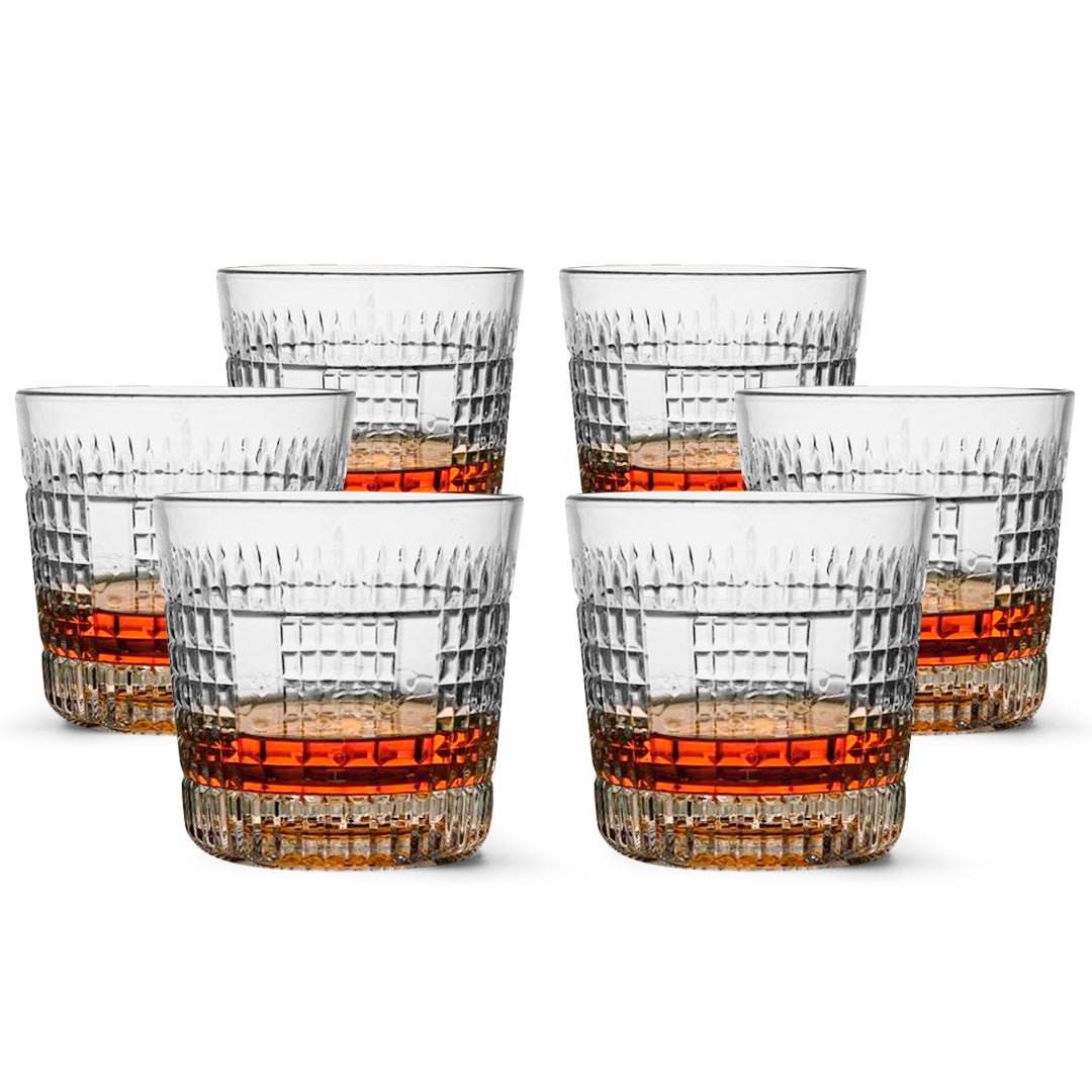 Whiskey Sour Old Fashioned Glasses Tumblers - 12oz - Set of 6 - BottleBuzz