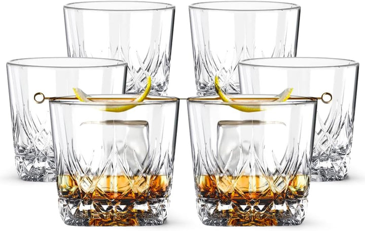 Whiskey Sour Old Fashioned Glasses Tumblers - 12oz - Set of 6 - BottleBuzz