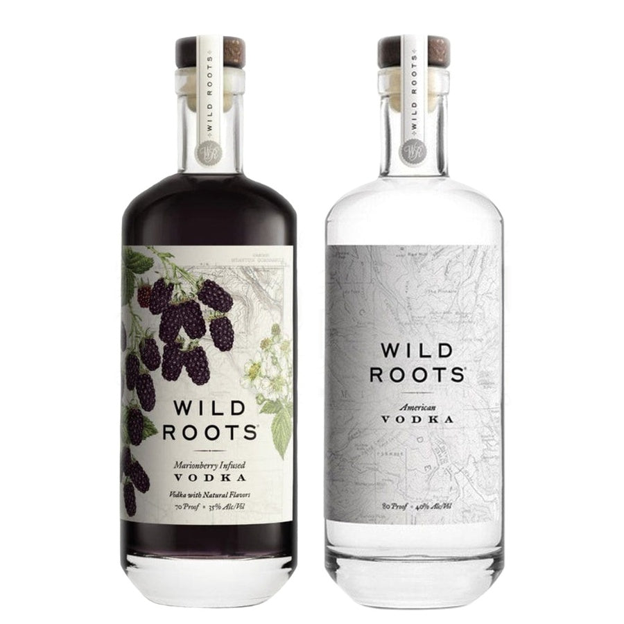 Wild Roots Marionberry Infused Vodka and Wild Roots Vodka