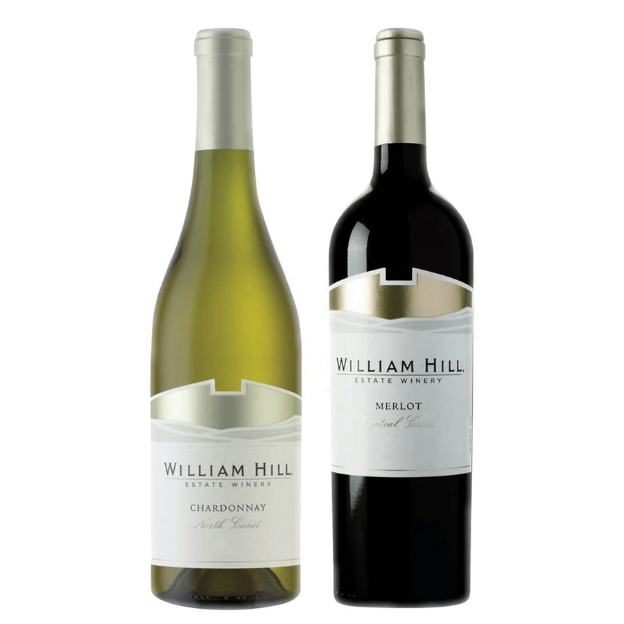 William Hill Chardonnay North Coast and William Hill Merlot California