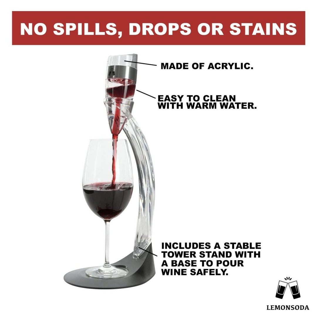 Wine Aerator Decanter Stand Set - BottleBuzz