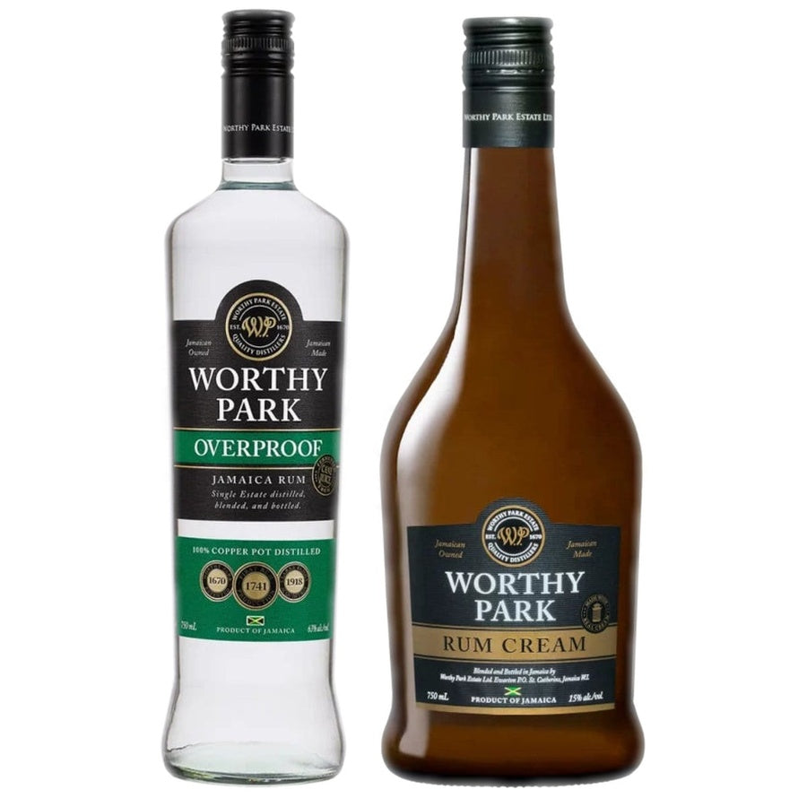 Worthy Park Over proof Rum and Worthy Park Rum Cream