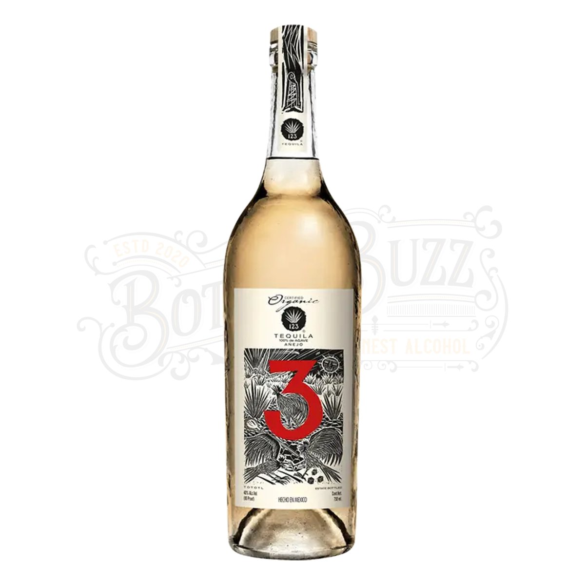 123 Organic Tequila Añejo - BottleBuzz