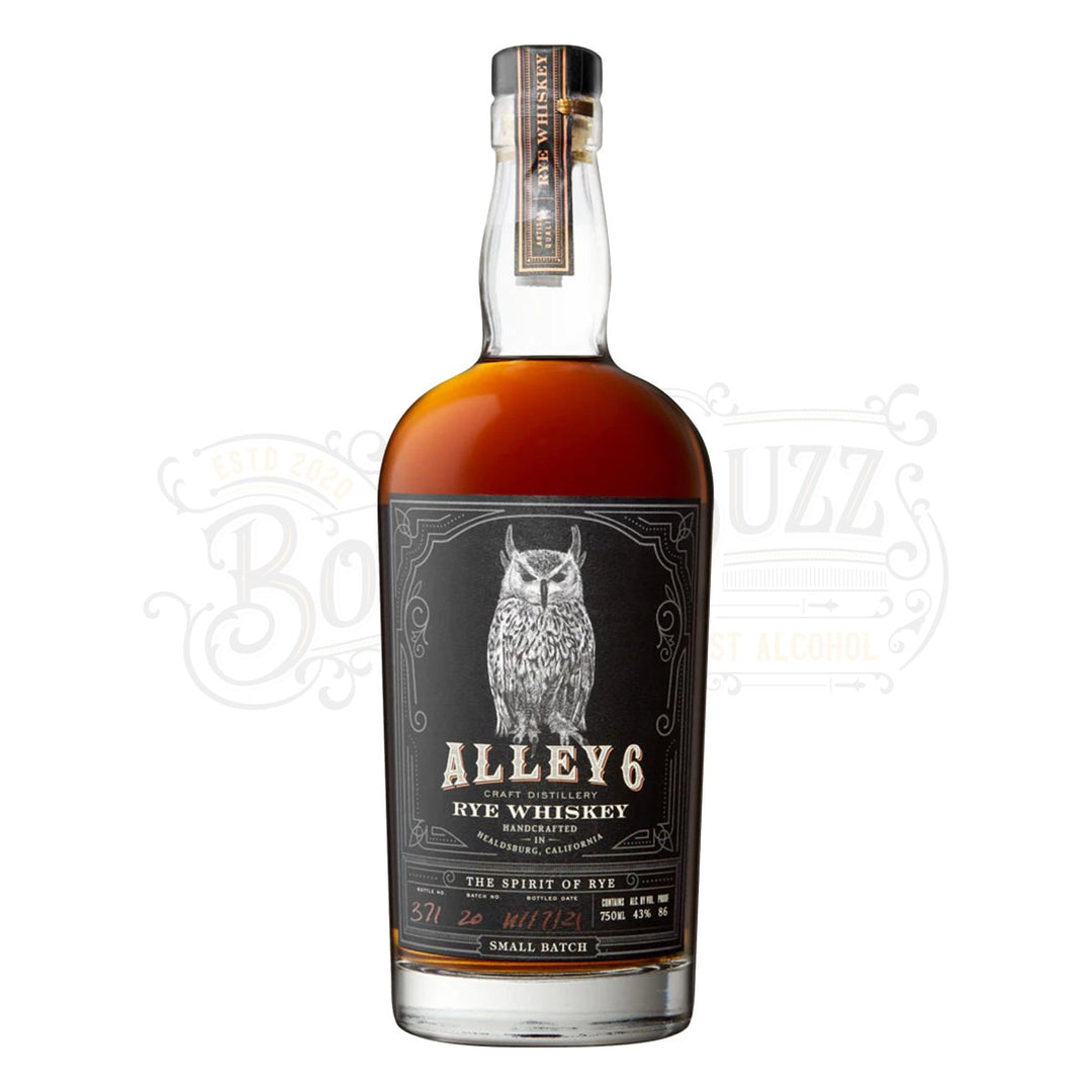 Alley 6 Rye Whiskey - BottleBuzz