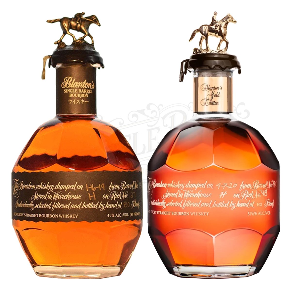 Blanton's Black Label & Gold Label Bundle - BottleBuzz