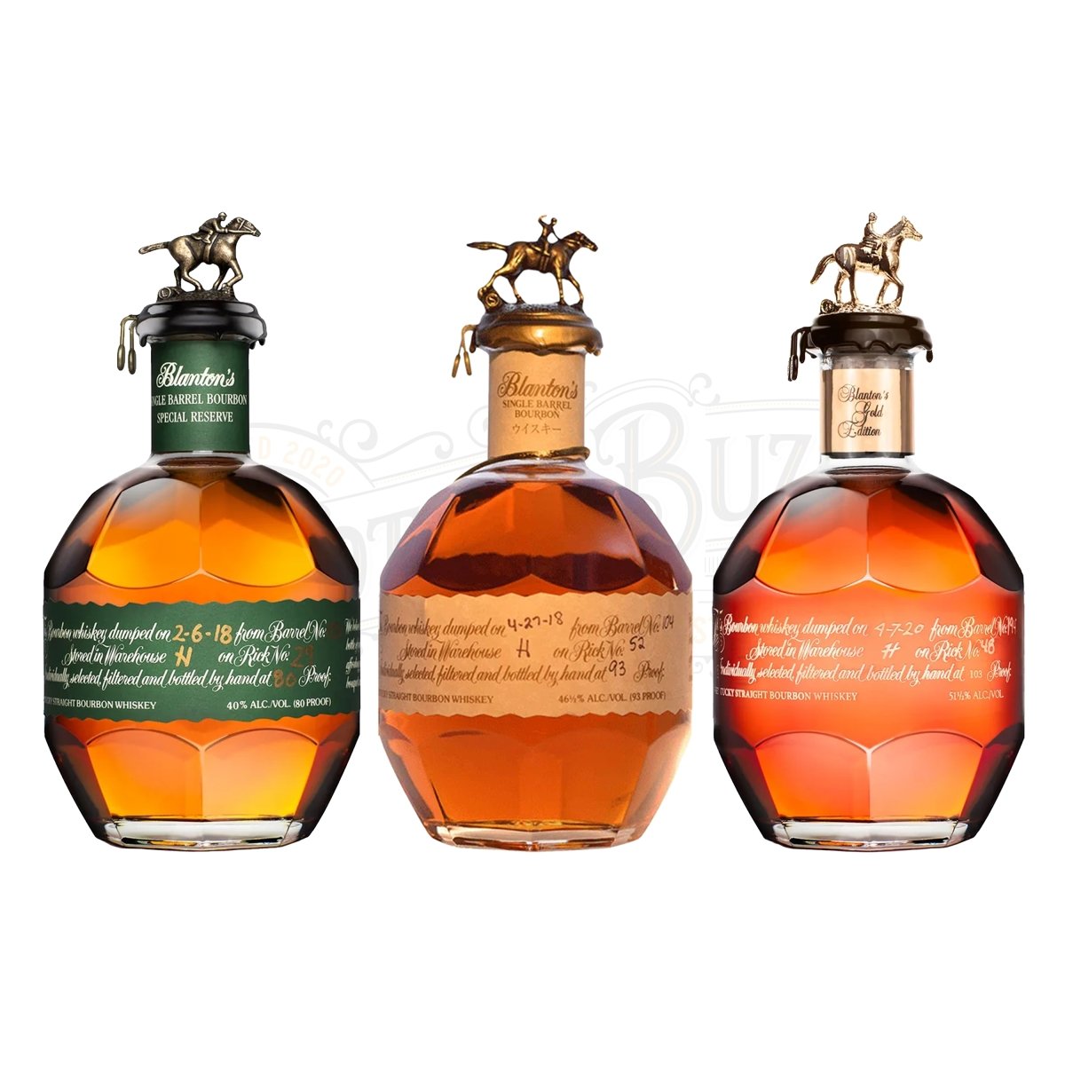 Blanton's Green Label, Red Label, & Gold Label - BottleBuzz