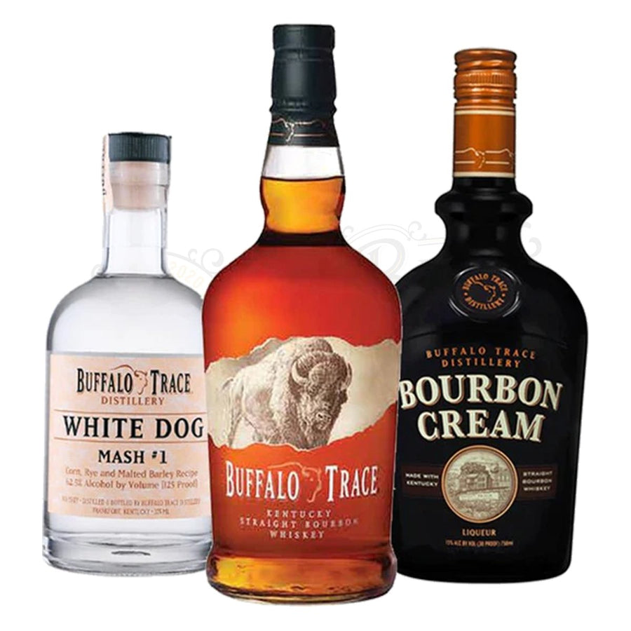 Buffalo Trace Bourbon, Bourbon Cream & White Dog Mash #1 Bundle - BottleBuzz