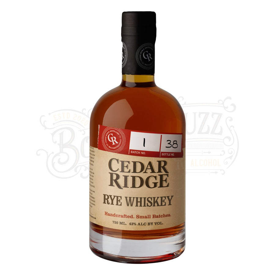 Cedar Ridge Rye Whiskey - BottleBuzz