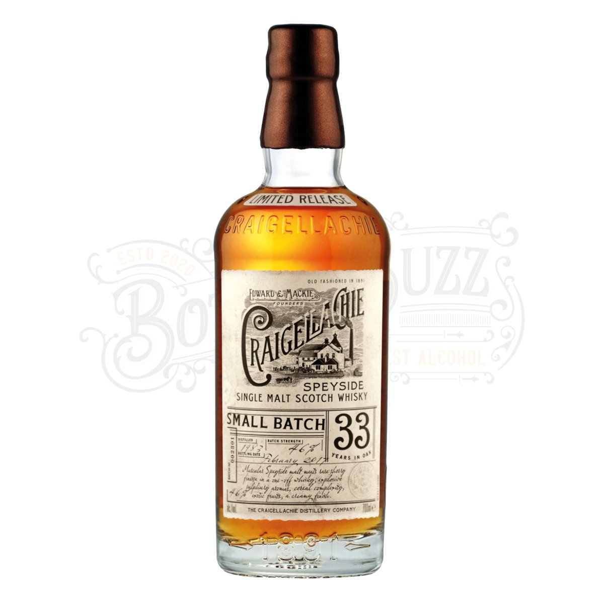 Craigellachie Single Malt Scotch Small Batch 33 Yr. - BottleBuzz
