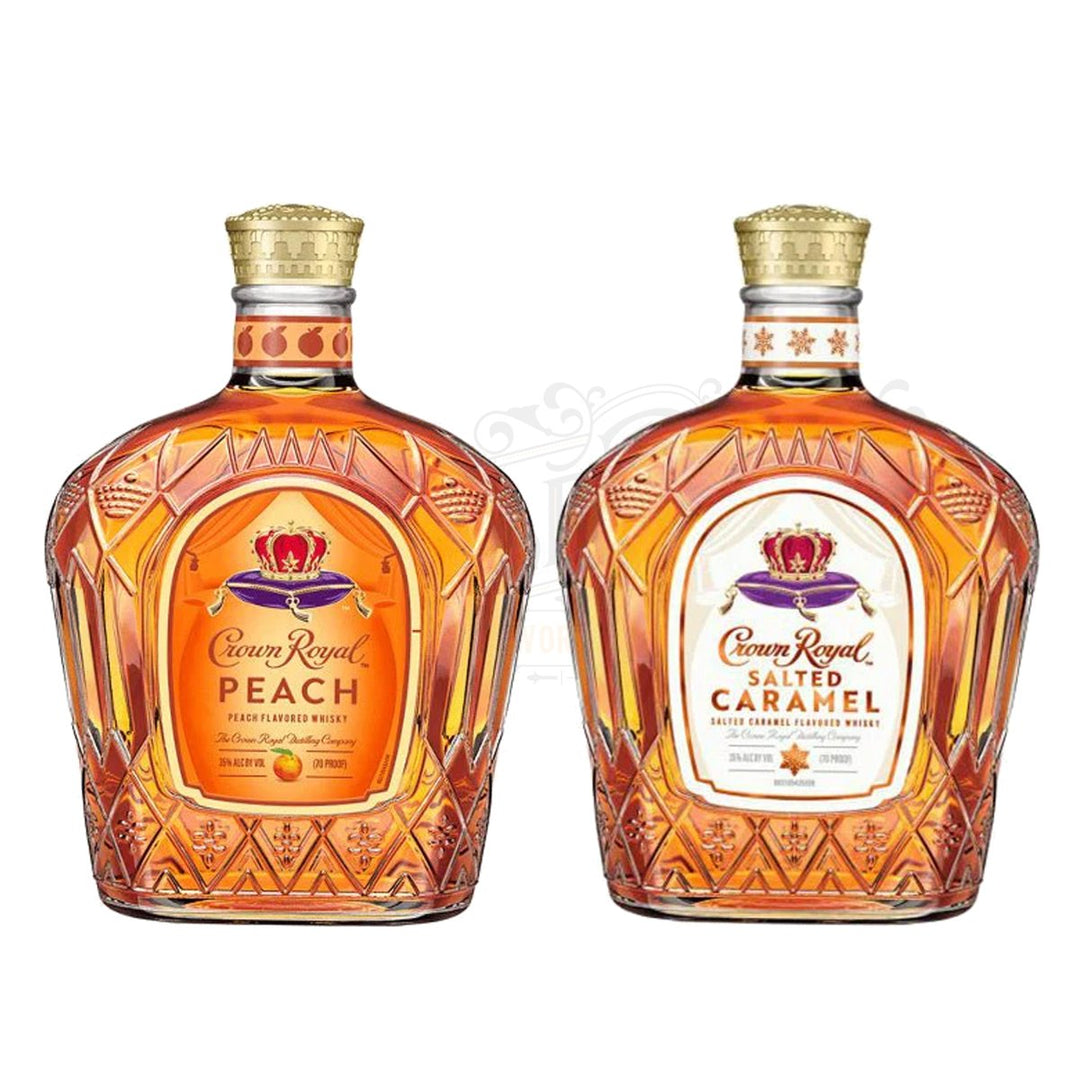 Crown Royal Peach & Crown Royal Salted Caramel Bundle - BottleBuzz