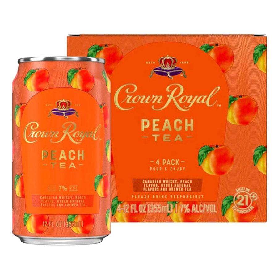 Crown Royal Peach Tea Canned Cocktail 4pk - BottleBuzz