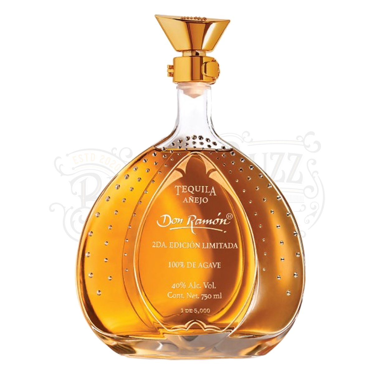Don Ramón Swarovski Crystals Añejo Tequila 100% de Agave Edición Limitada - BottleBuzz