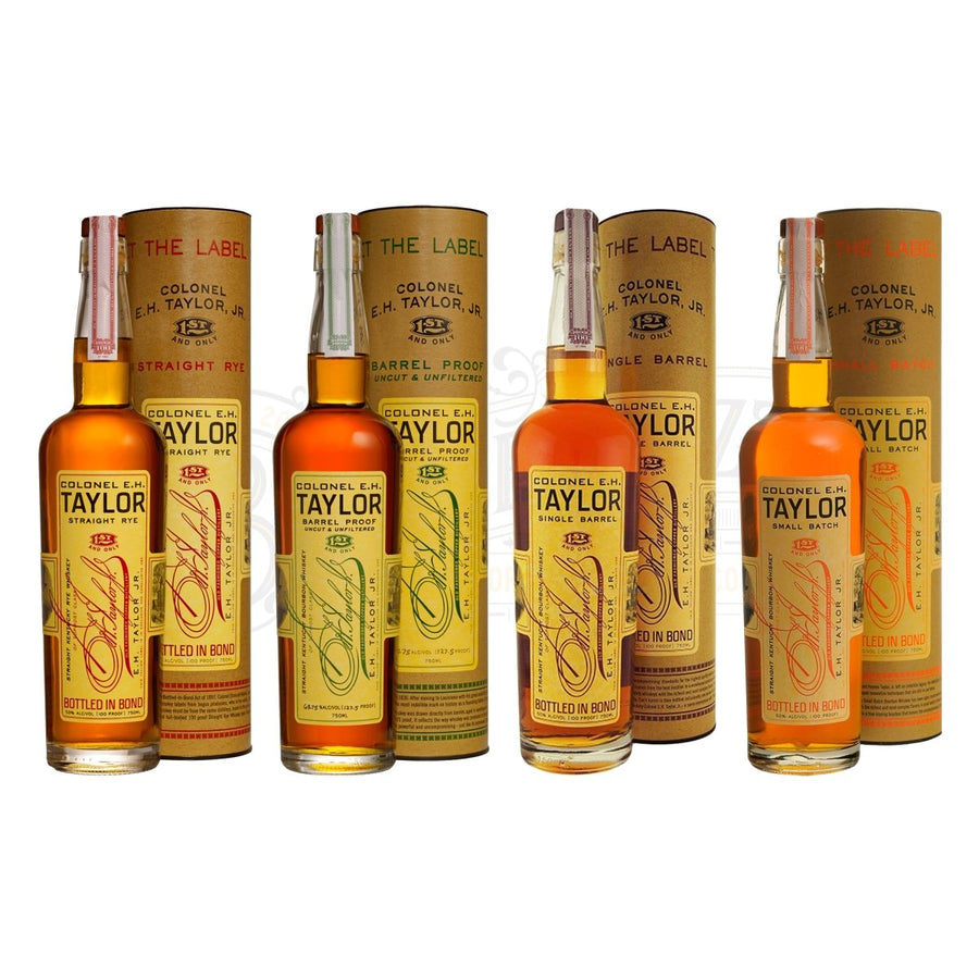 E.H. Taylor Straight Rye Bourbon, Barrel Proof, Single Barrel, & Small Batch Bundle - BottleBuzz