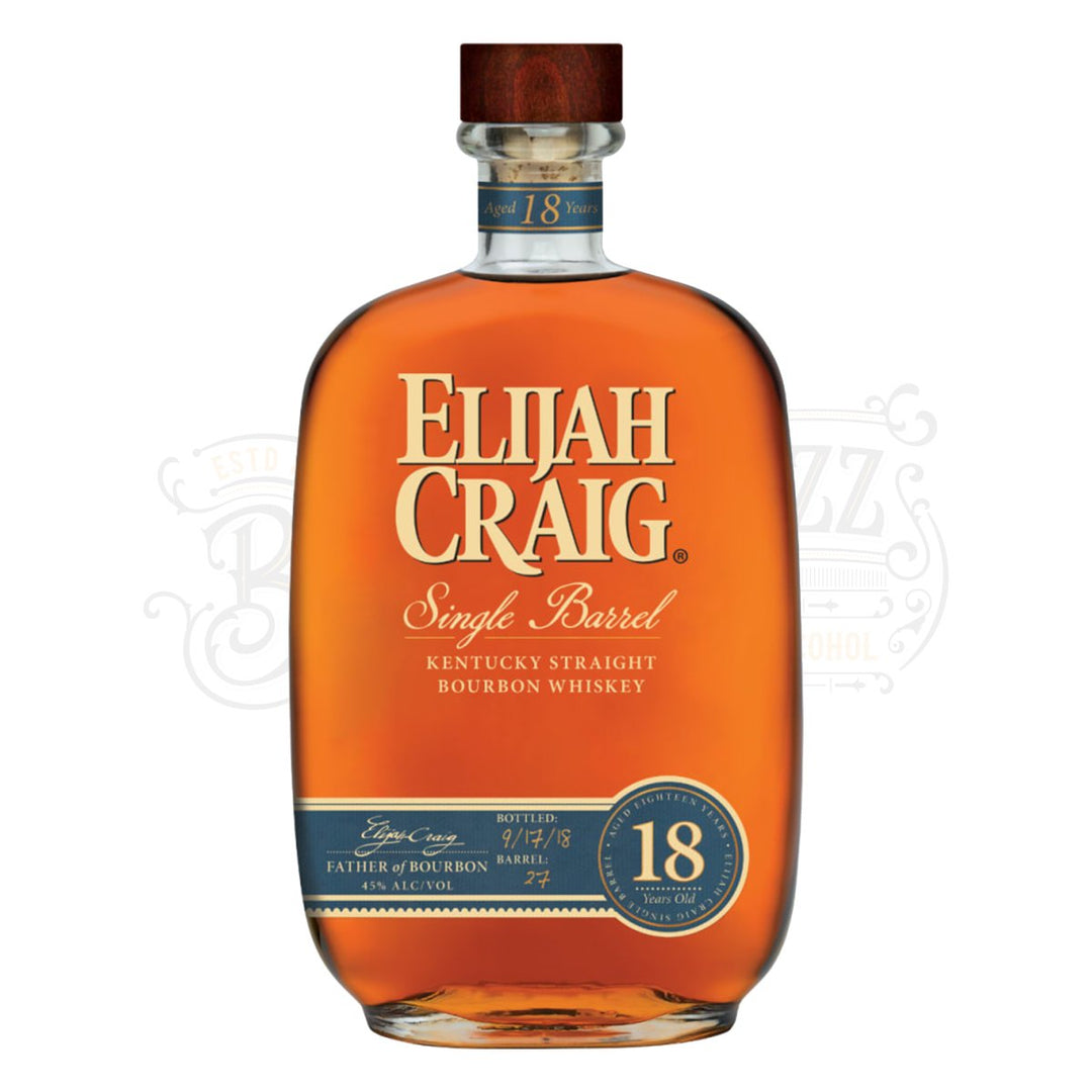 Elijah Craig 18 Year Old Single Barrel Bourbon - BottleBuzz
