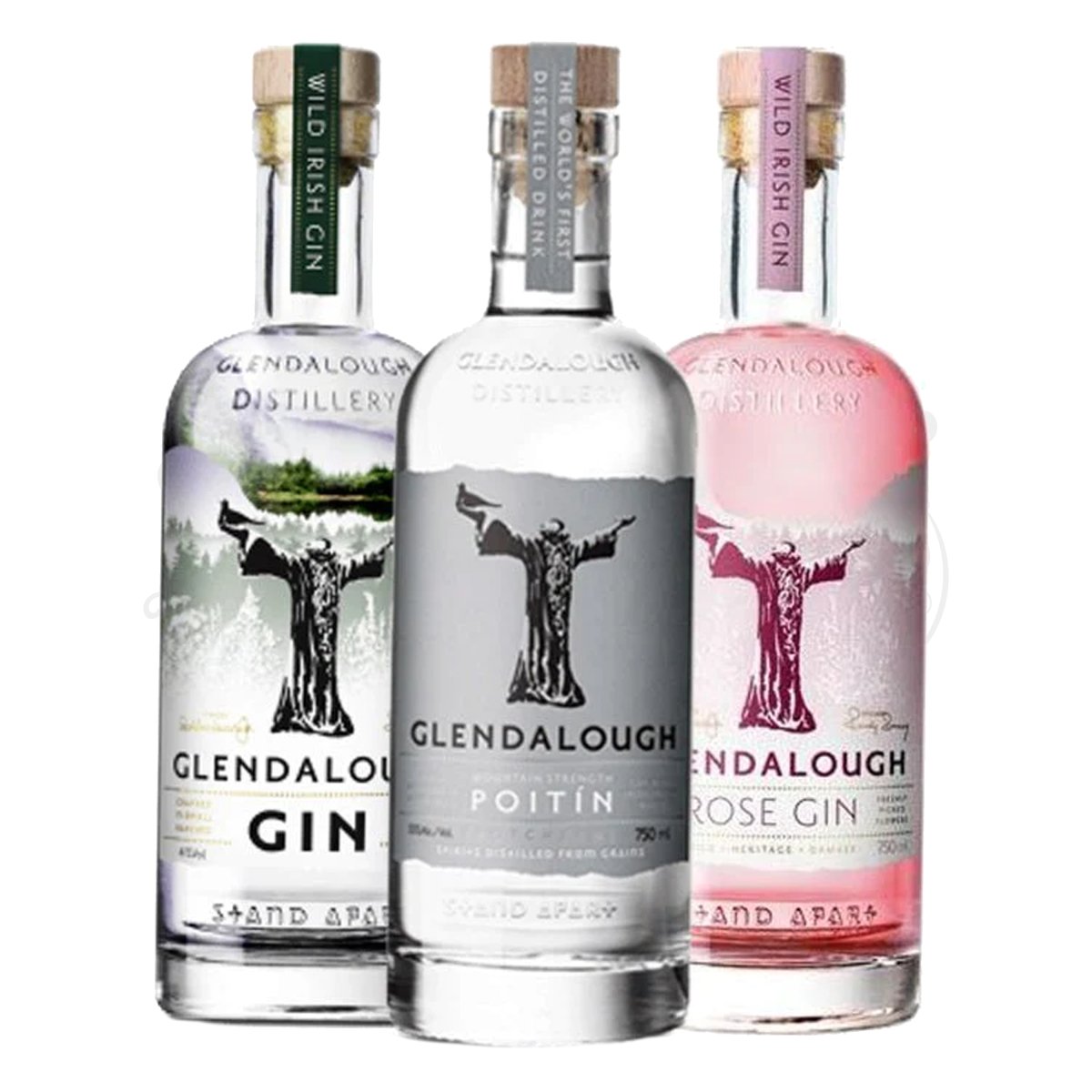 Glendalough Poitin, Wild Botanical & Wild Rose Gin Bundle - BottleBuzz