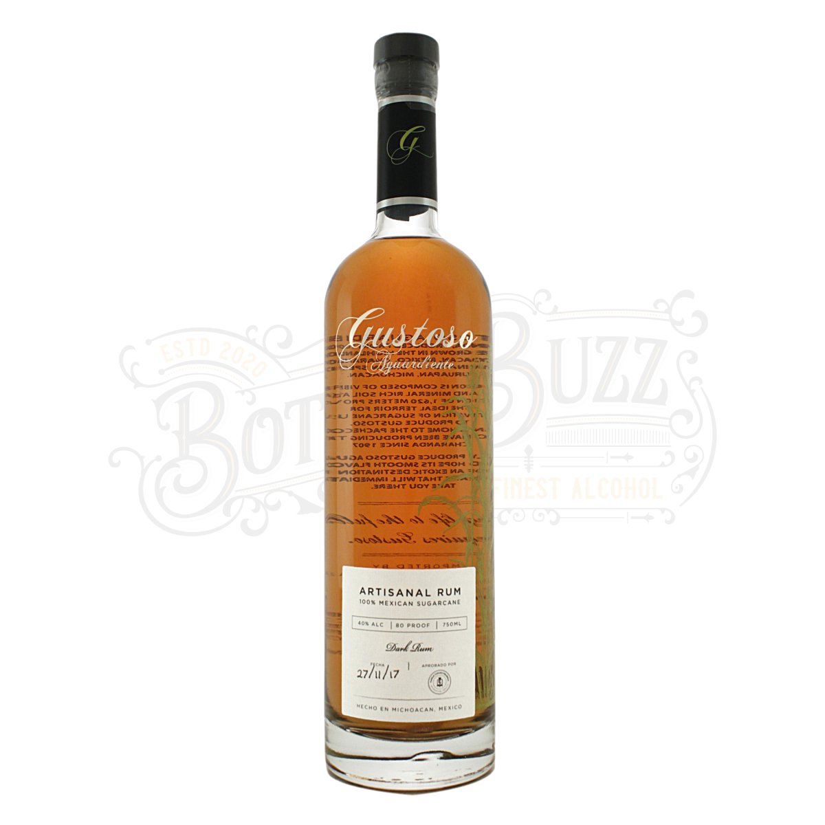 Gustoso Aguardiente Artisanal Rum Dark Rum - BottleBuzz