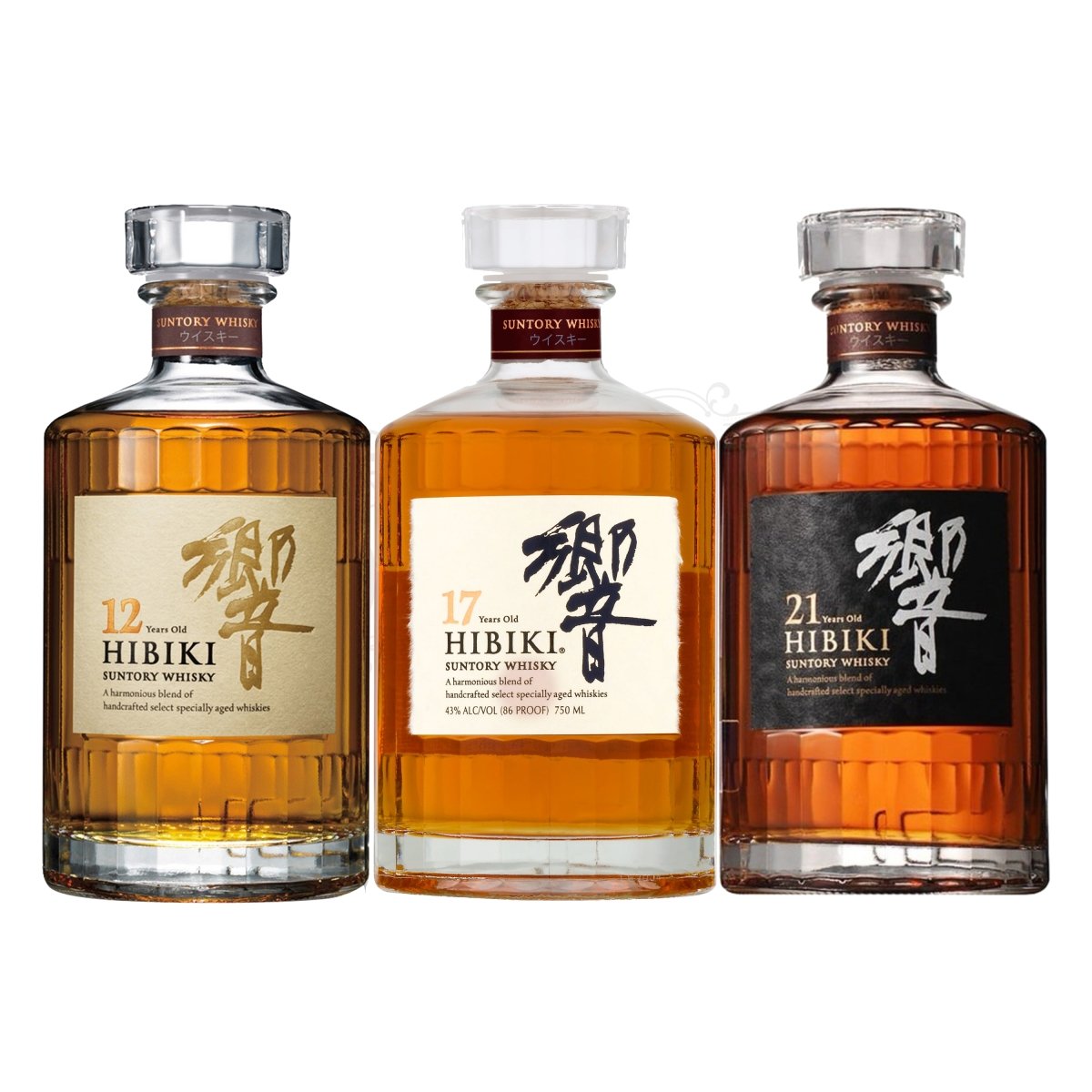 Hibiki 12 Year, 17 Year & 21 Year Bundle - BottleBuzz