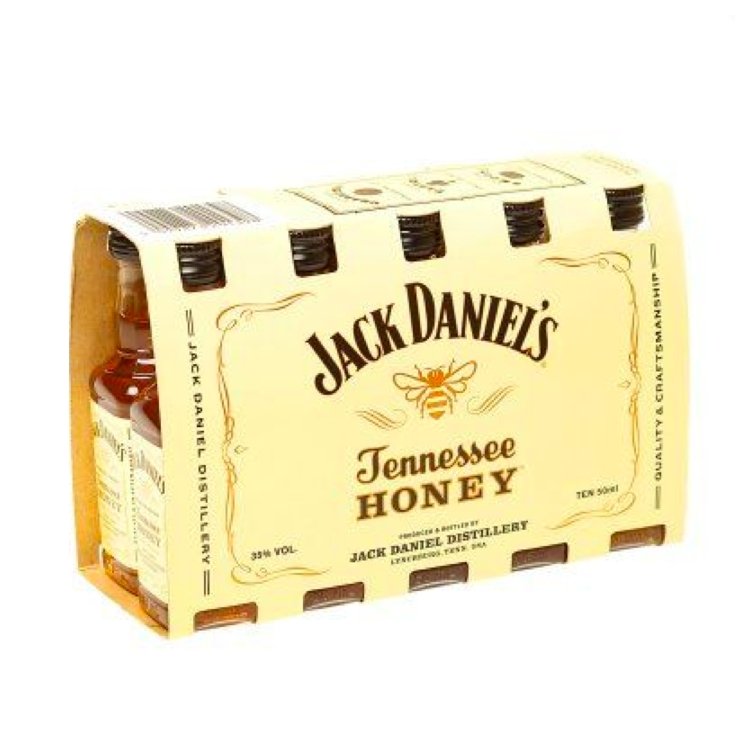 Jack Daniel's Honey Whiskey 50ml 10 Pack - BottleBuzz