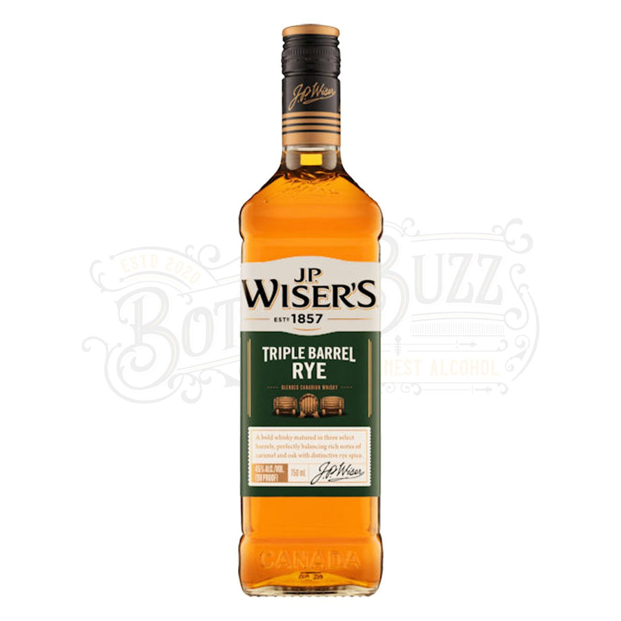 J.P. Wiser's Canadian Rye Whisky Triple Barrel - BottleBuzz