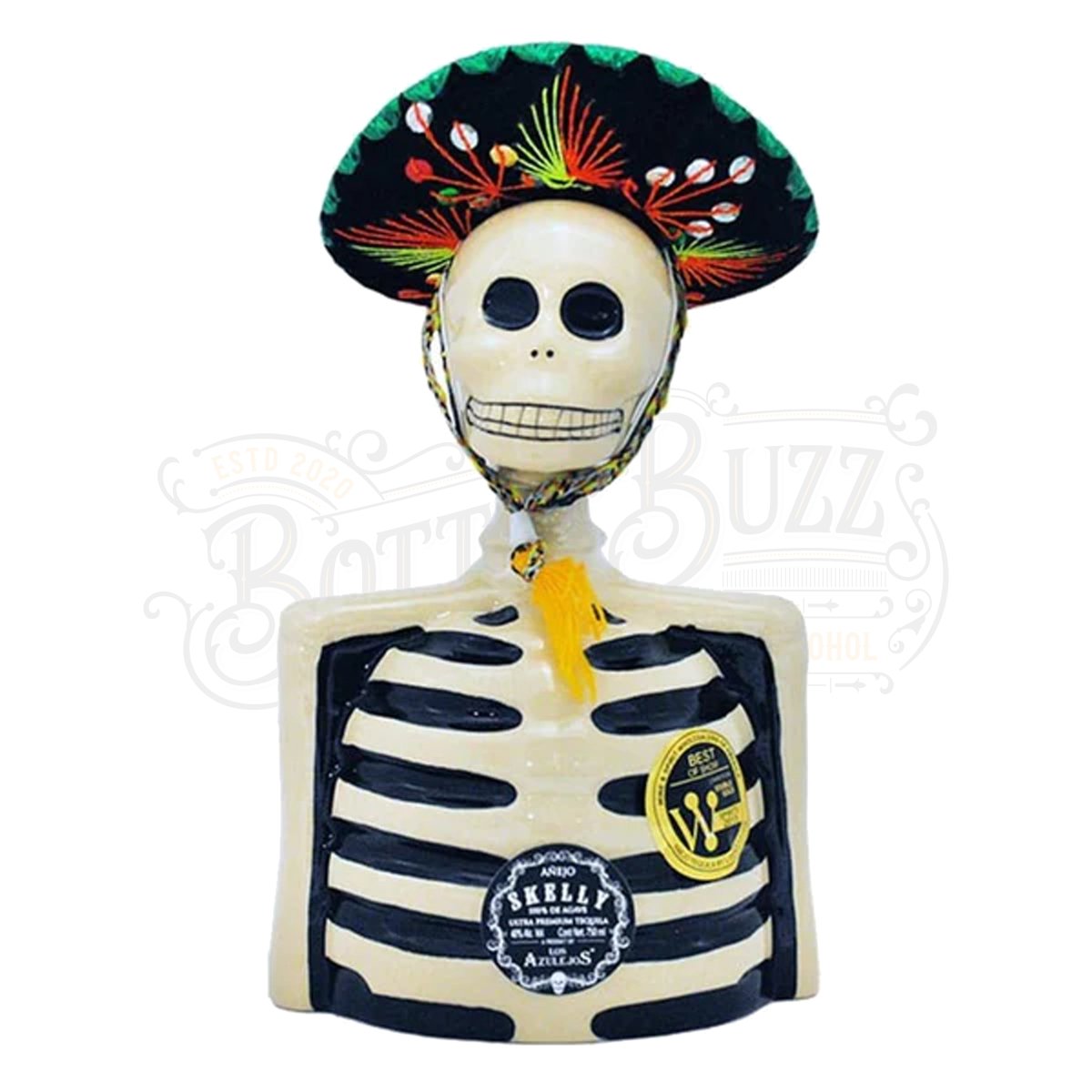 Los Azulejos Skelly Tequila Añejo - BottleBuzz