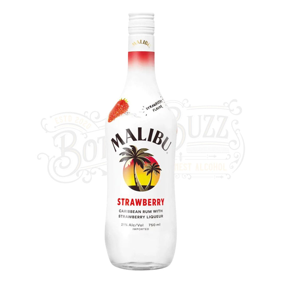 Malibu Flavored Caribbean Rum with Strawberry Liqueur - BottleBuzz