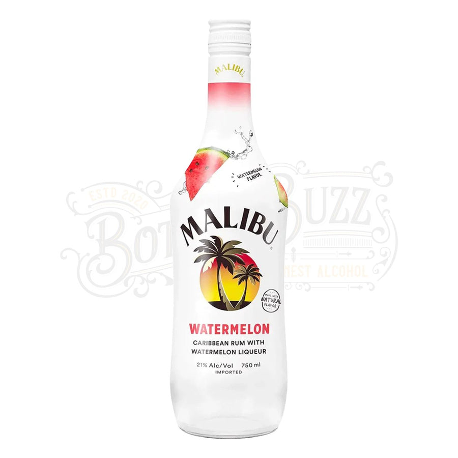 Malibu Flavored Caribbean Rum with Watermelon Liqueur - BottleBuzz