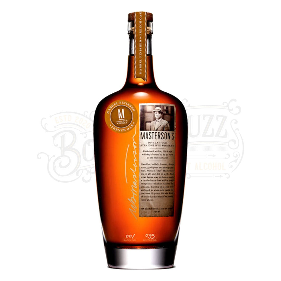 Masterson's Straight Rye Whiskey French Oak Barrel Finished 10 Yr - BottleBuzz