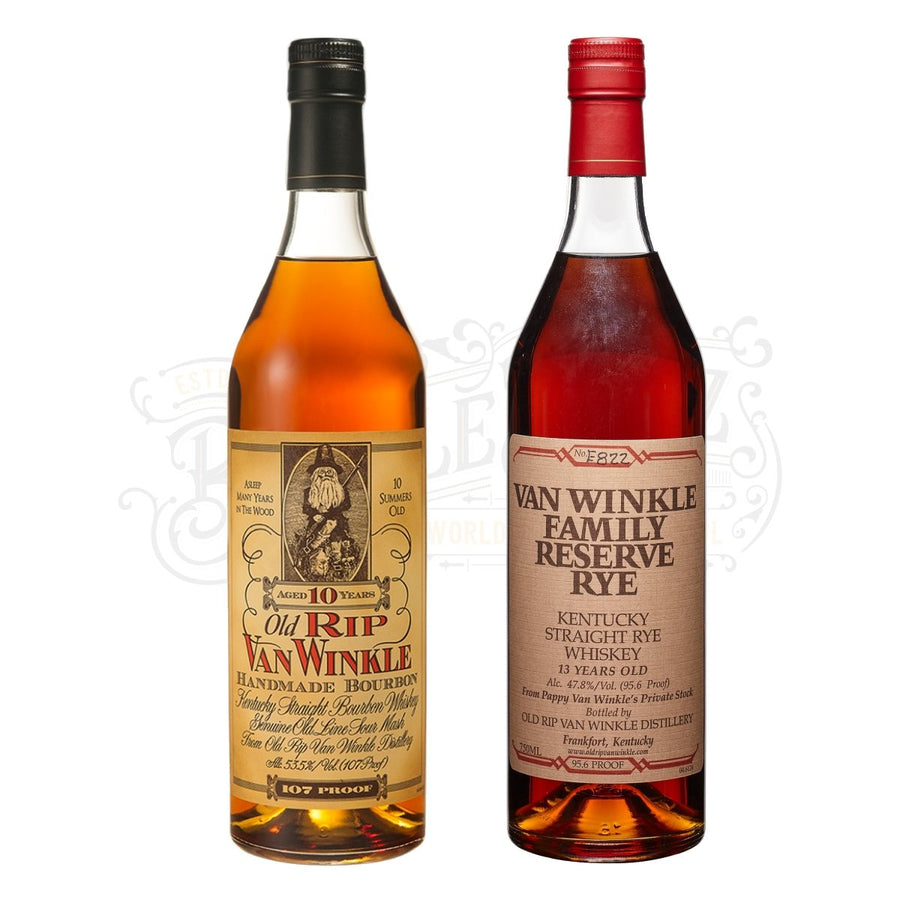 Pappy Van Winkle 10 Year Bourbon & Family Reserve Rye Bundle - BottleBuzz