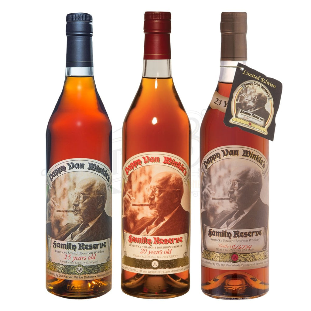 Pappy Van Winkle's 15 Year, 20 Year 23 Year Bundle BottleBuzz