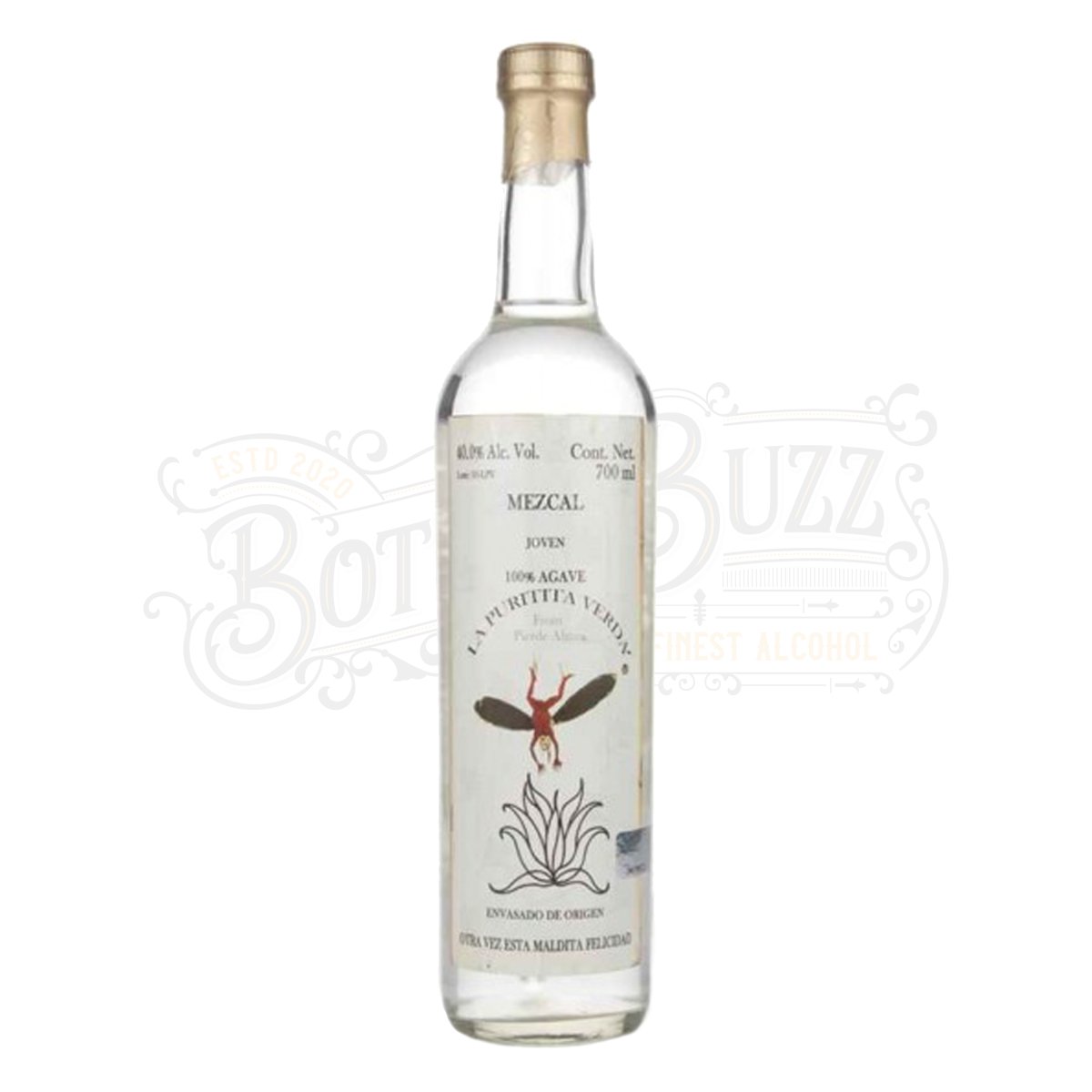 Pierde Almas Mezcal Joven Maguey Espadin La Puritita Verda - BottleBuzz