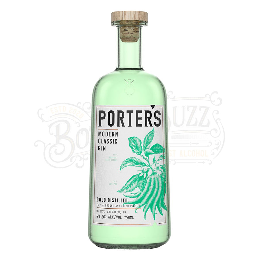 Porters Dry Gin Modern Classic Gin Cold Distilled - BottleBuzz