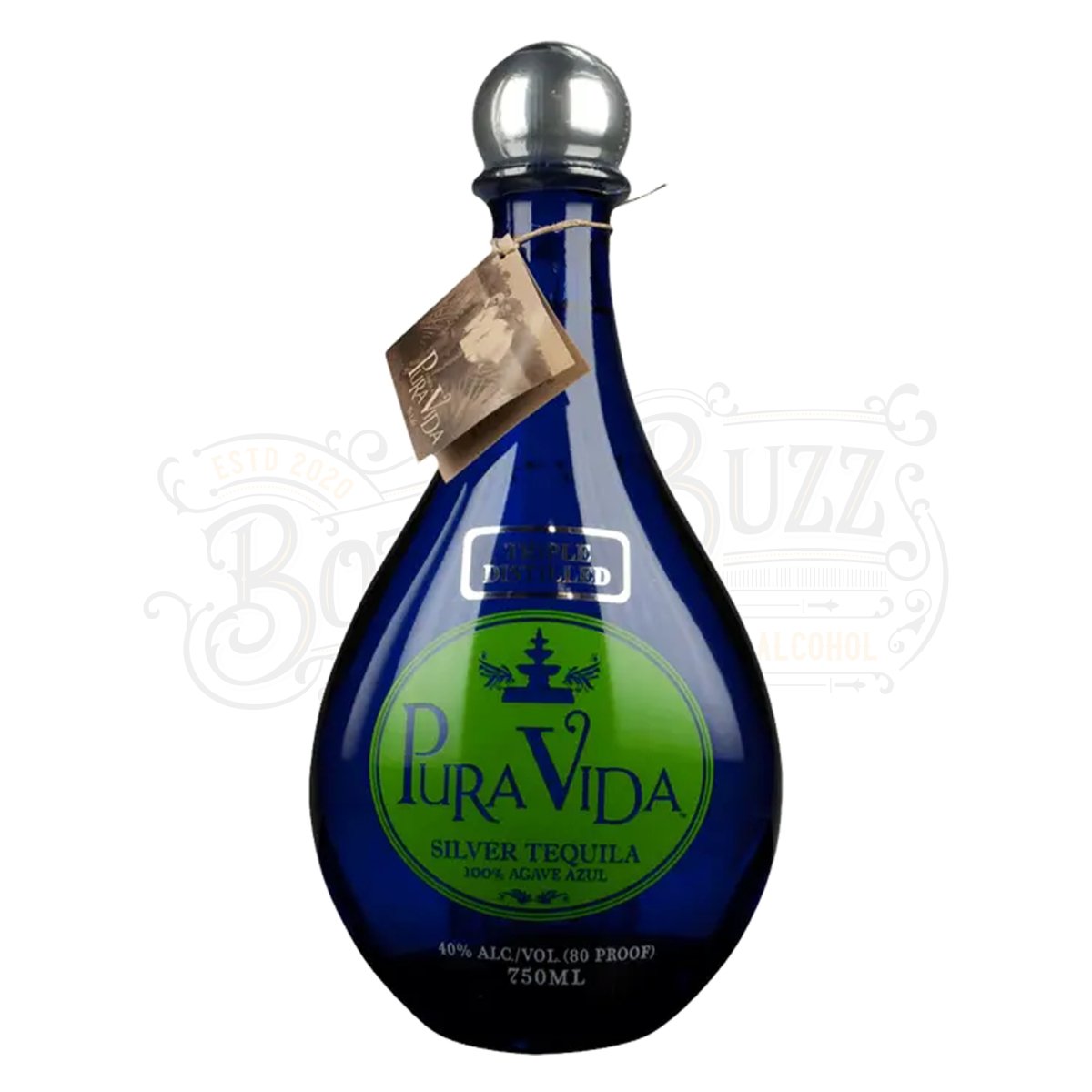 Pura Vida Tequila Silver Tequila 100% de Agave - BottleBuzz