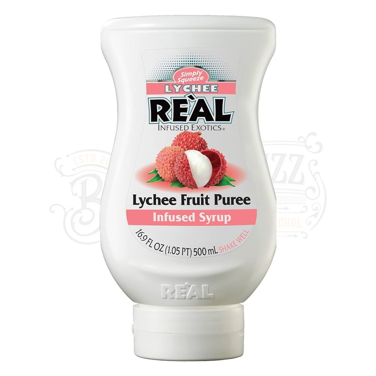 Reàl Cocktail Ingredients Lychee Fruit Puree Infused Syrup - BottleBuzz