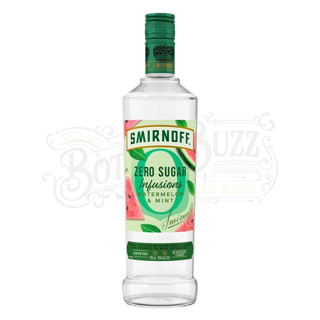 Smirnoff Zero Sugar Infusions Vodka, Watermelon & Mint - BottleBuzz