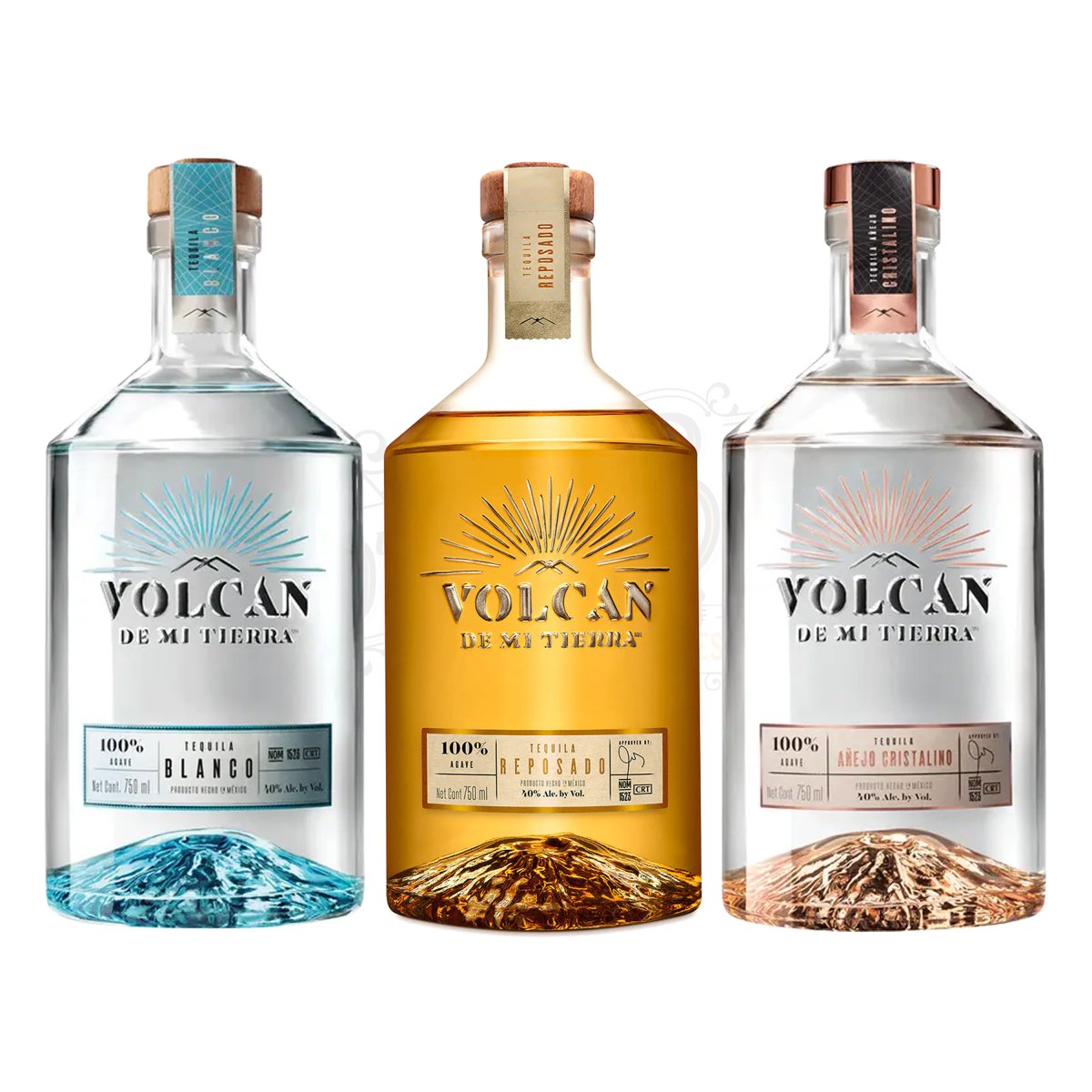 Volcan De Mi Tierra Blanco, Reposado & Añejo Cristalino Bundle - BottleBuzz