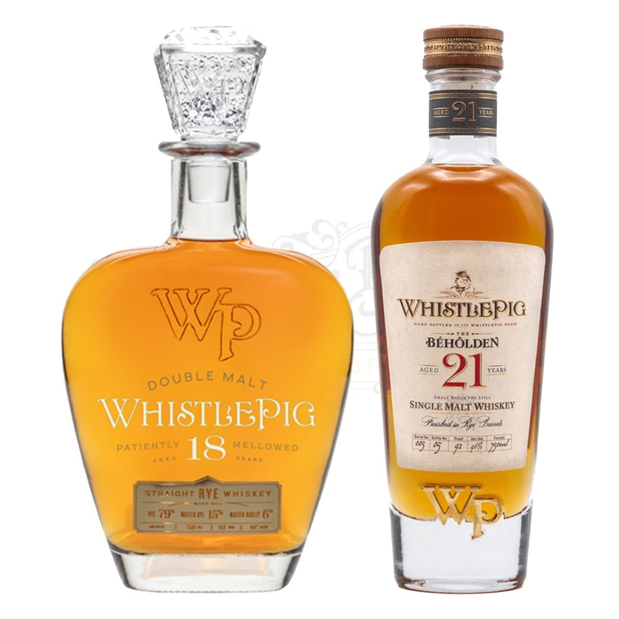 WhistlePig 18 Year & 21 Year Bundle - BottleBuzz