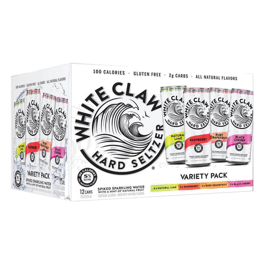 White Claw Hard Seltzer Variety Pack 12pk - BottleBuzz