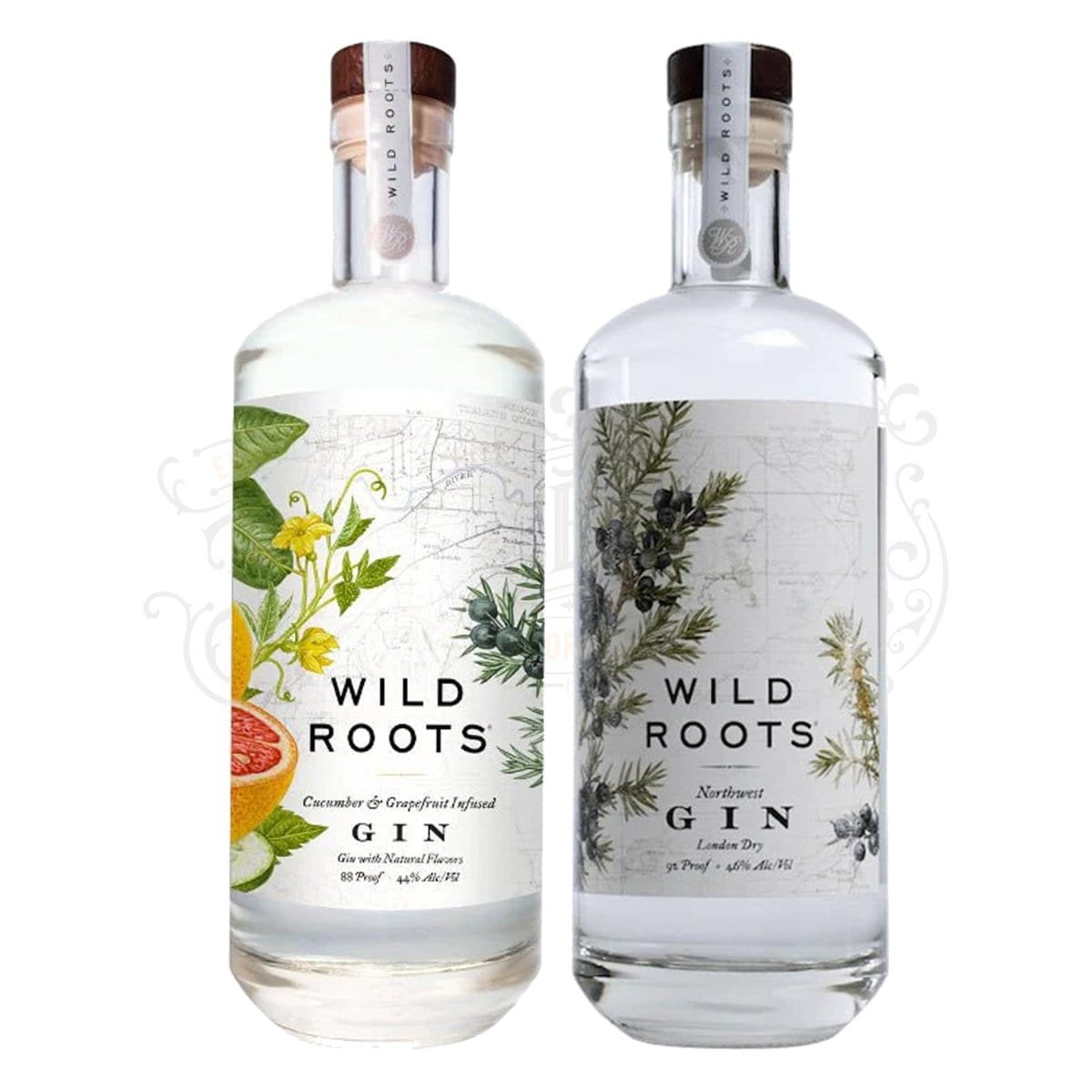 Wild Roots Cucumber & Grapefruit Infused & London Dry Gin Bundle - BottleBuzz