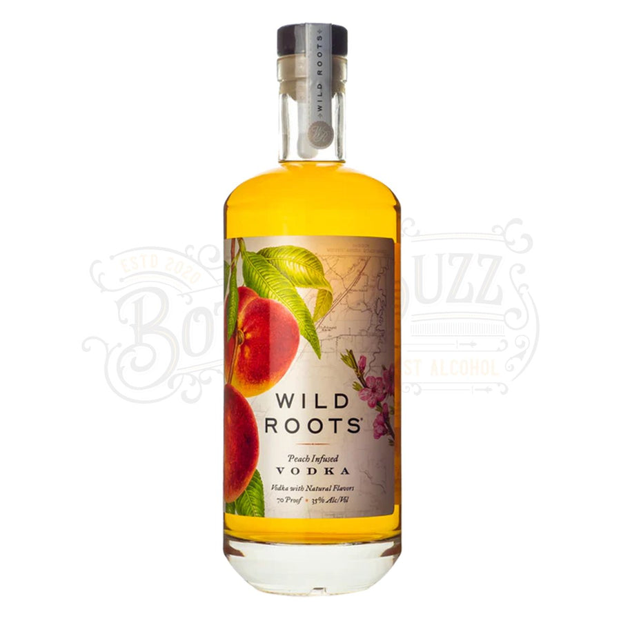 Wild Roots Peach Infused Vodka - BottleBuzz