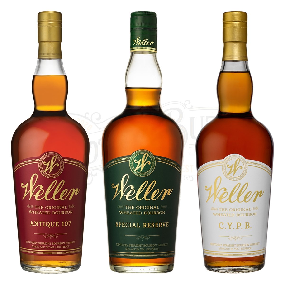 W.L. Weller Antique 107 Bourbon, Special Reserve & C.Y.P.B. Bundle - BottleBuzz